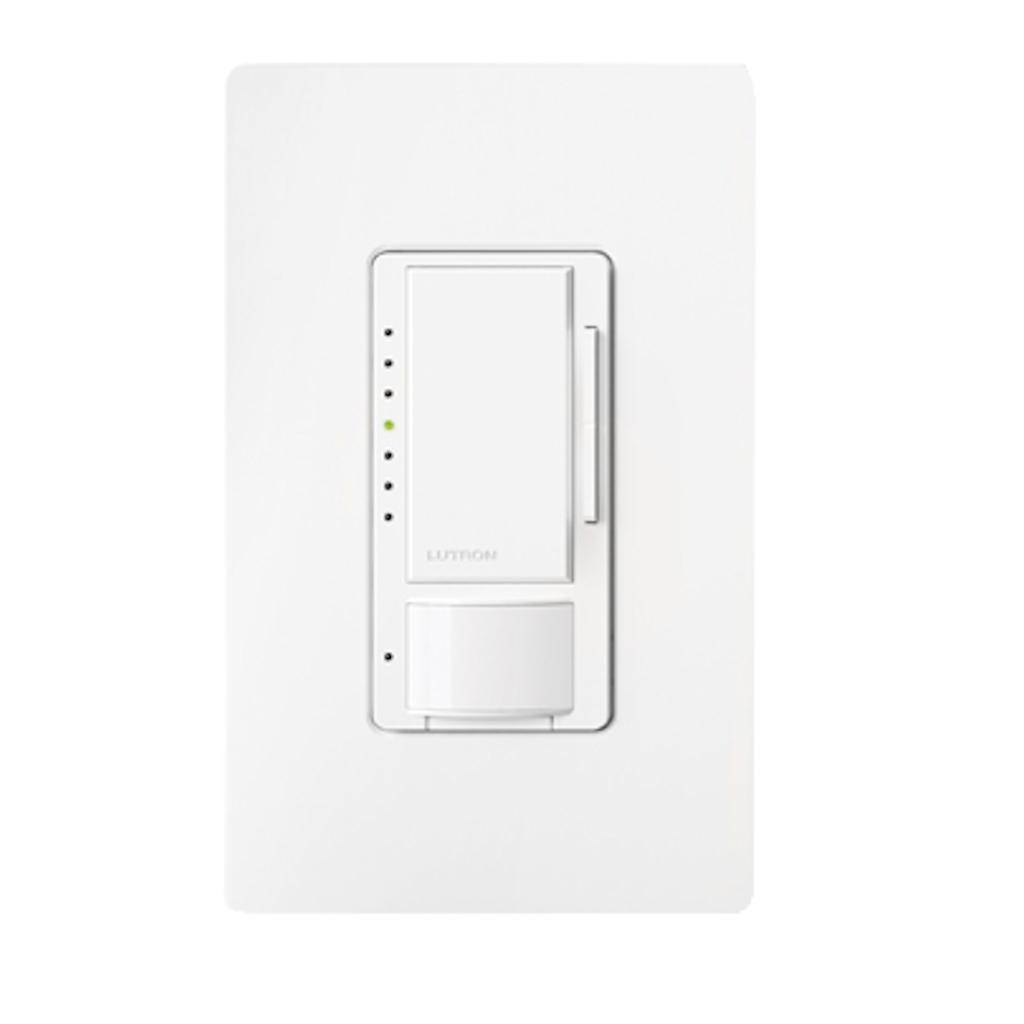 120/277 volt White Wall Switch Occupancy and Vacancy Sensor/Dimmer 1