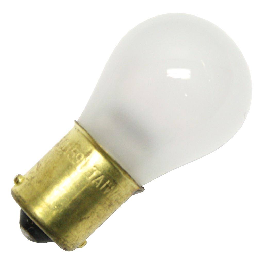 17 watt 28 volt S8 Single Contact Bayonet Base Frosted #1591-IF 1