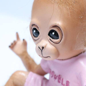 5.5" Pink Trouble Shirt Monkey 2