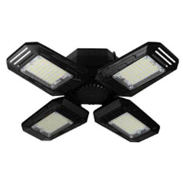 54 watt 120 Volt Medium Screw Black 5000K Daylight LED Garage Light 1