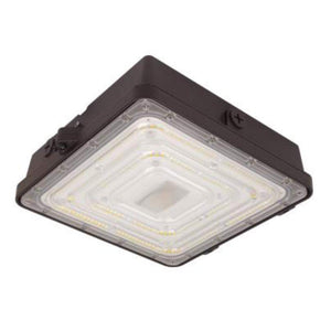 40 watt 277/480 volt CCT Selectable Bronze Dimmable LED Canopy 1