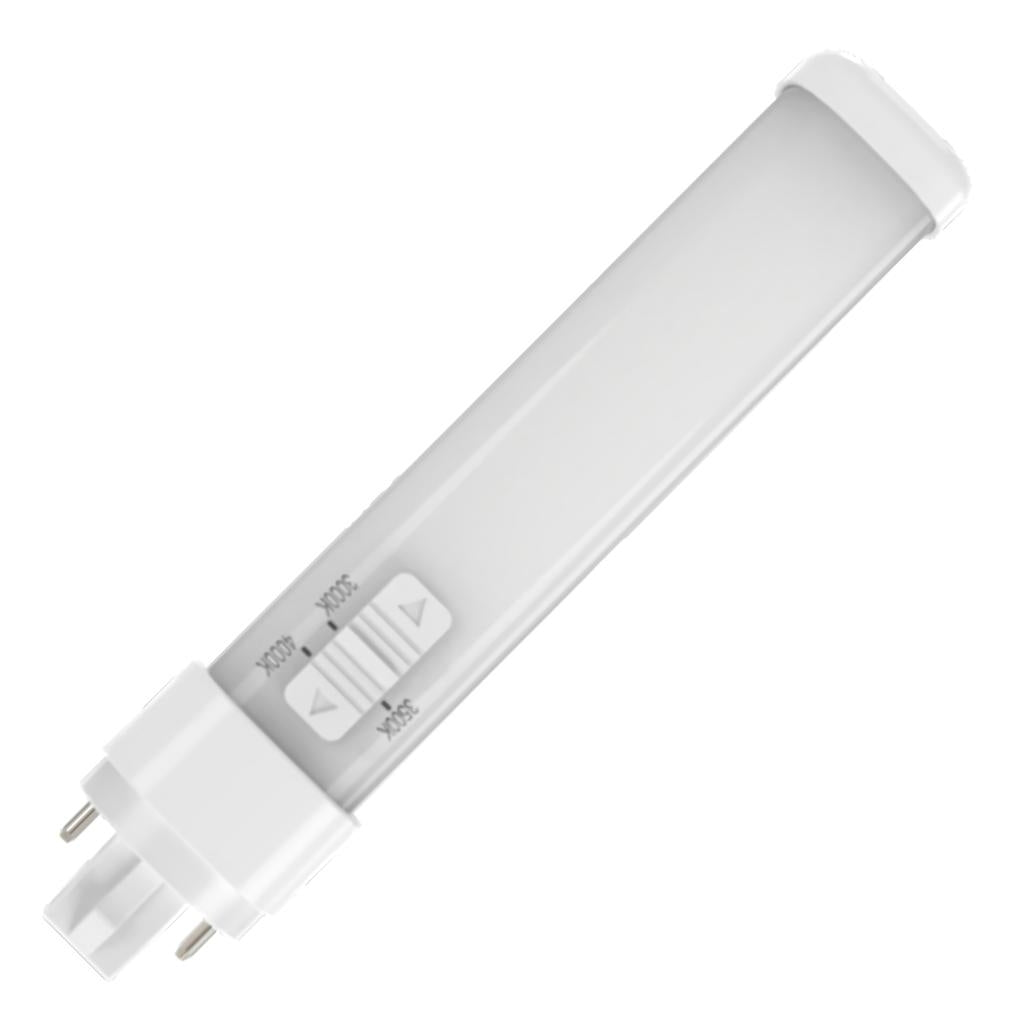 8.5 watt 120/277 volt PL 4-Pin Base CCT Selectable Dimmable LED 1