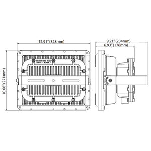 150 watt 120/277 volt 5000K Daylight Gray Harsh and Hazardous C1D2 LED Flood Light 3