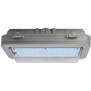 43 watt 120/277 volt 4000K Cool White Gray Adjustable Dimmable LED Wall Pack 1