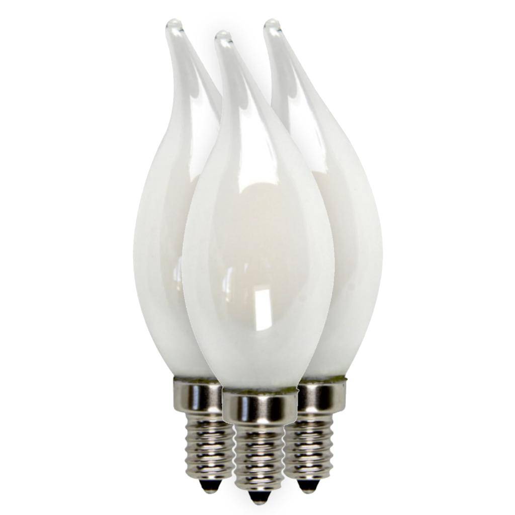 3.5 watt 120 volt B10 Candelabra Screw Base 2700K Warm White Dimmable LED 1