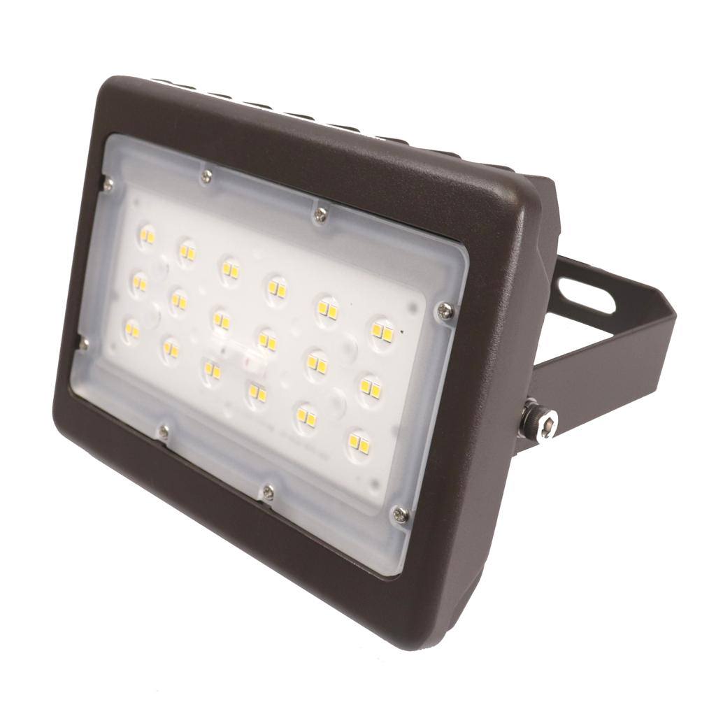 29 watt 120/277 volt 5000K Daylight Bronze LED Flood Light 1