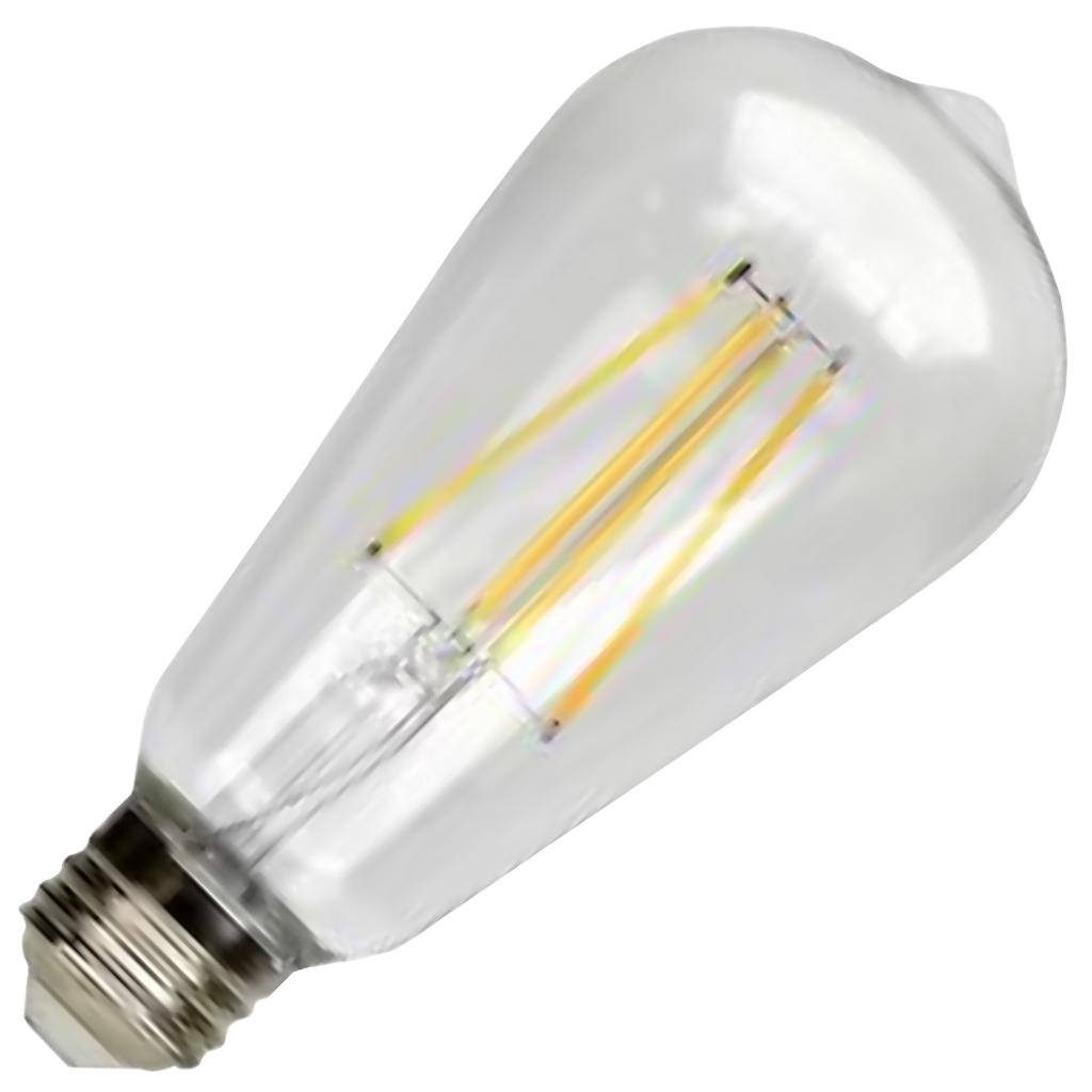 7 watt 120 volt ST19 Medium Screw Base 2700K Warm White Dimmable LED 1