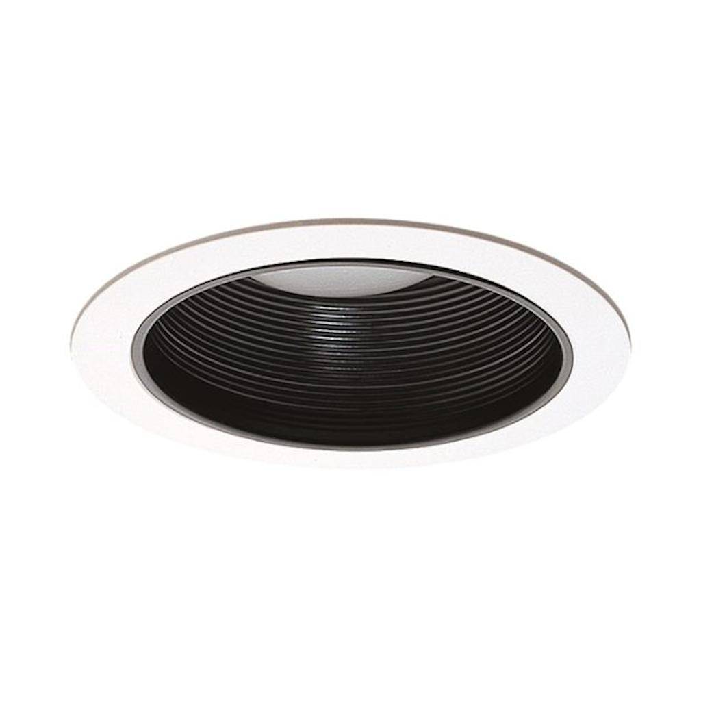 6" Sloped Baffle Black Trim 1