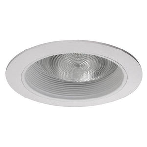 6" White Recessed Baffle Trim 2