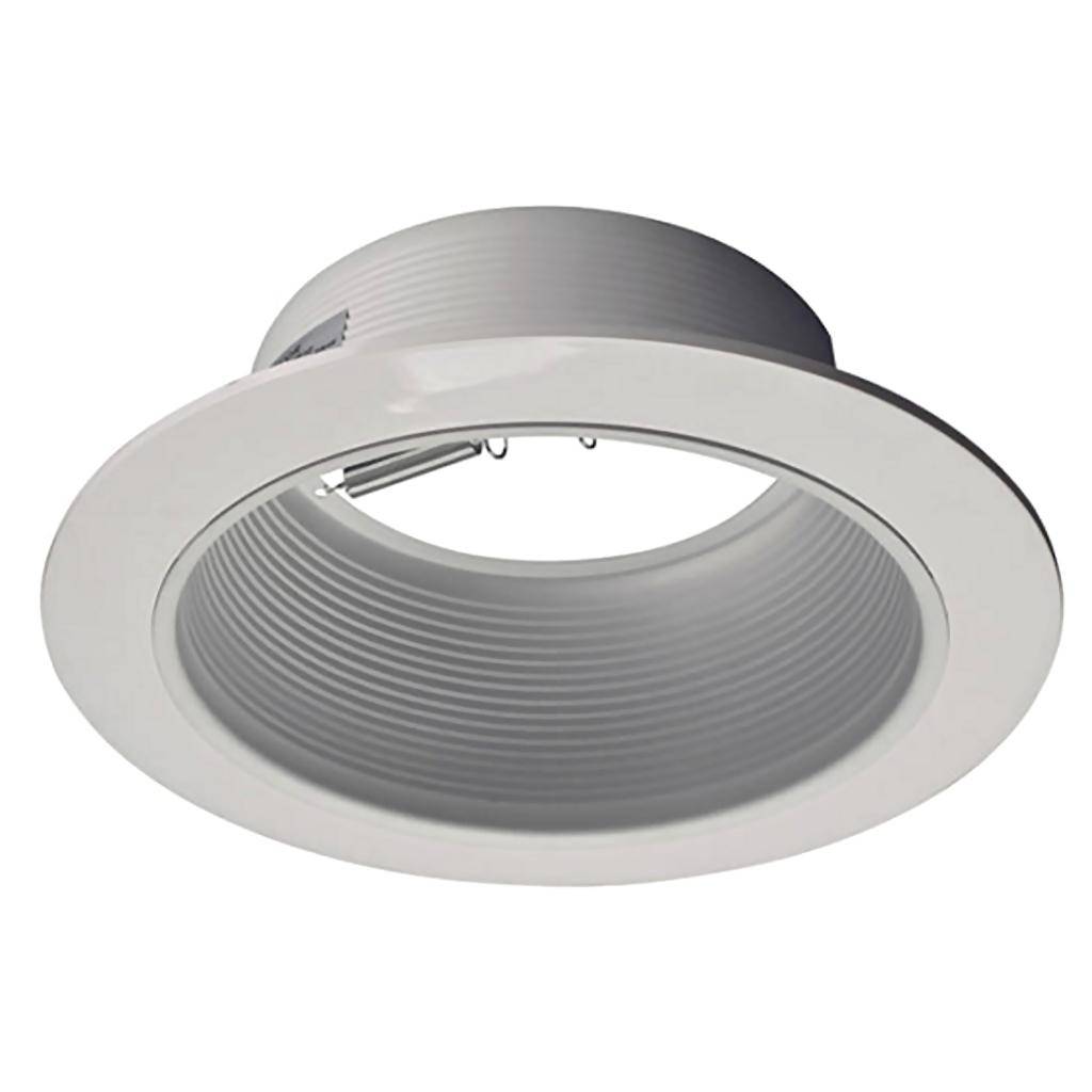 6" White Recessed Baffle Trim 1