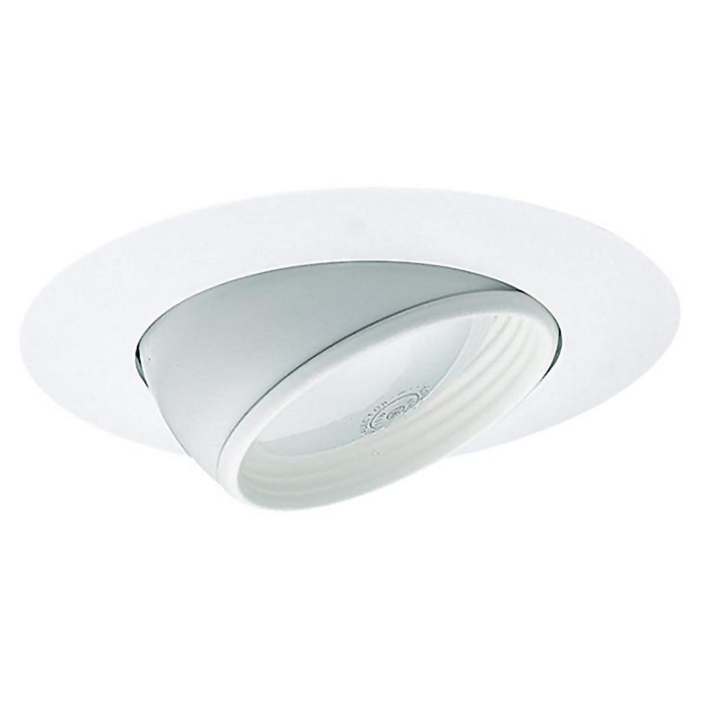 6" White Eyeball Baffle Trim 1