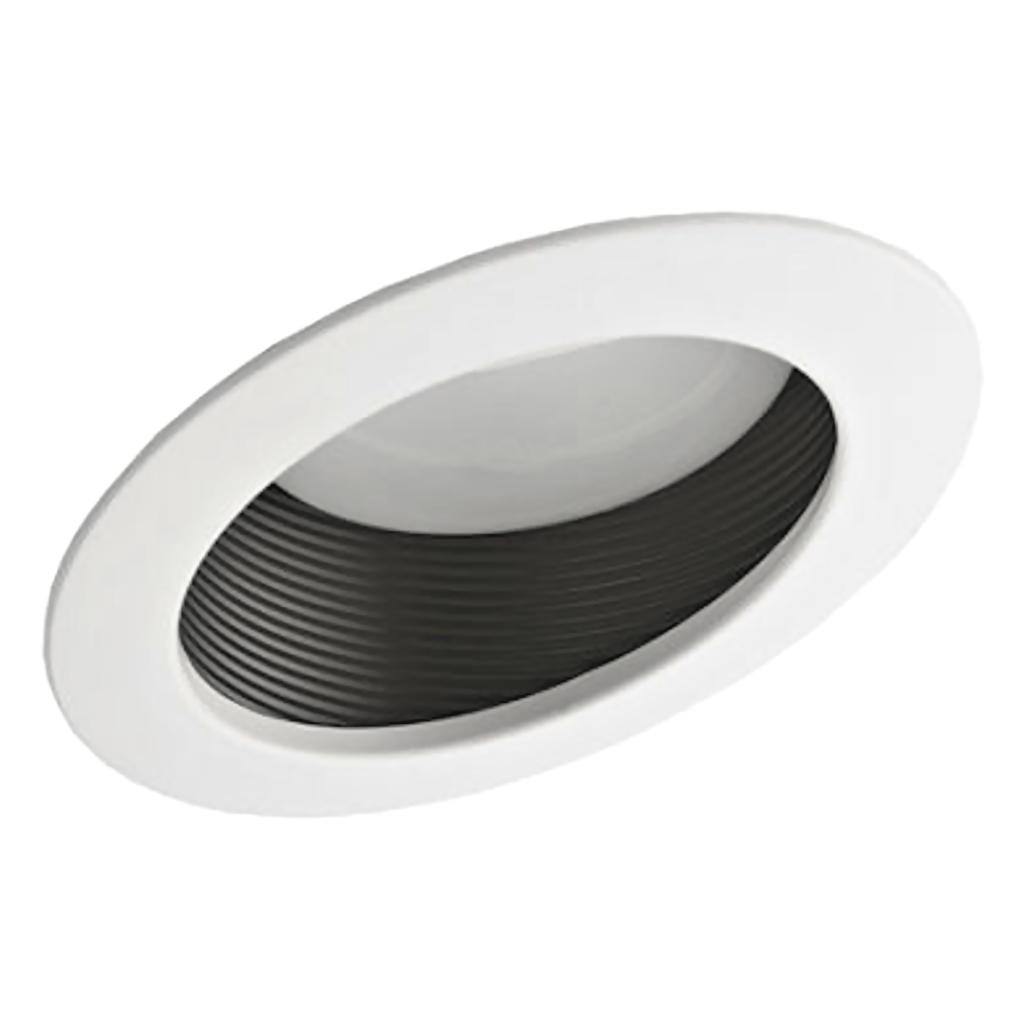 6" White Baffle Trim 1