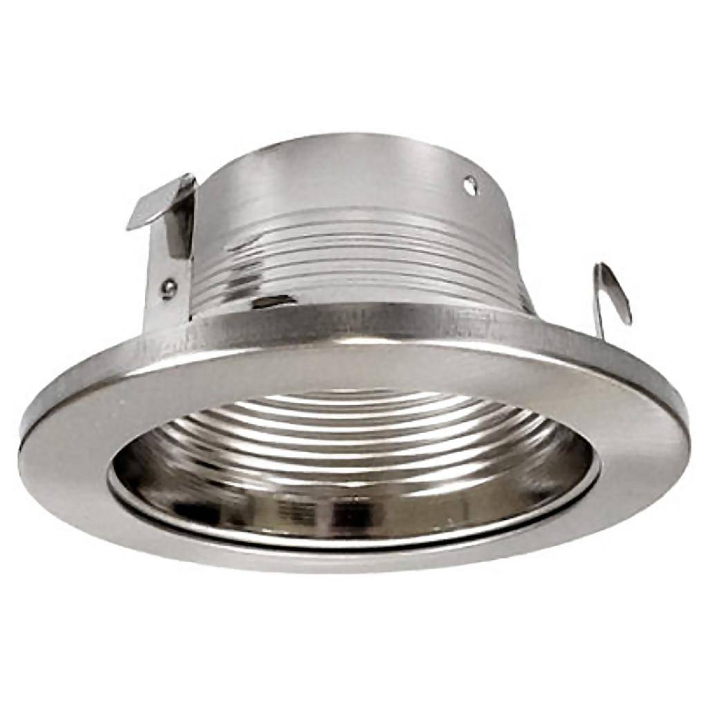 4" Nickel Recessed Baffle Trim 1