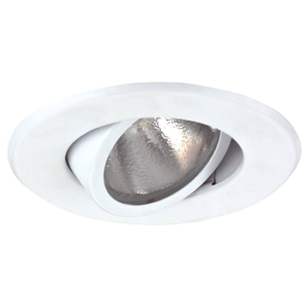 4" White Gimbal Ring Trim 1