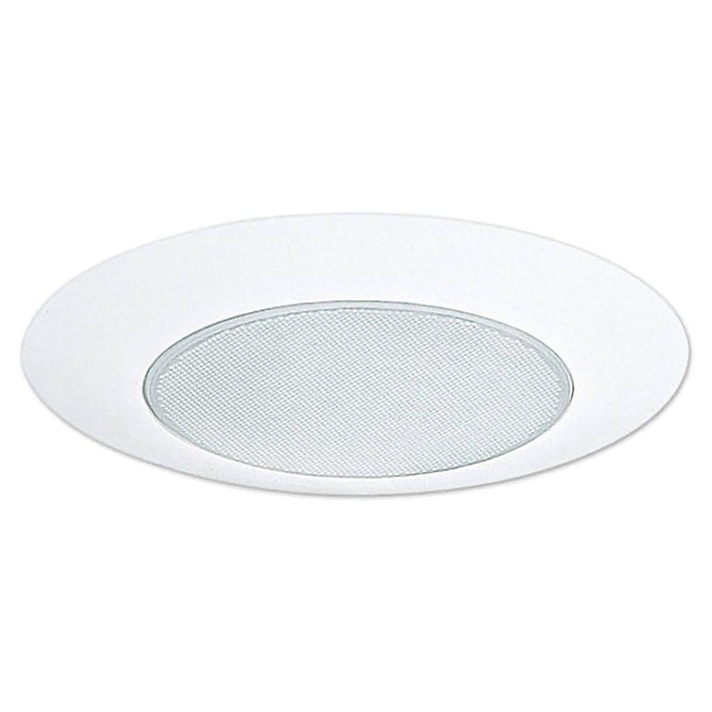6" White Albalite Lens Trim 1