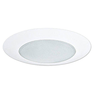 6" White Albalite Lens Trim 1