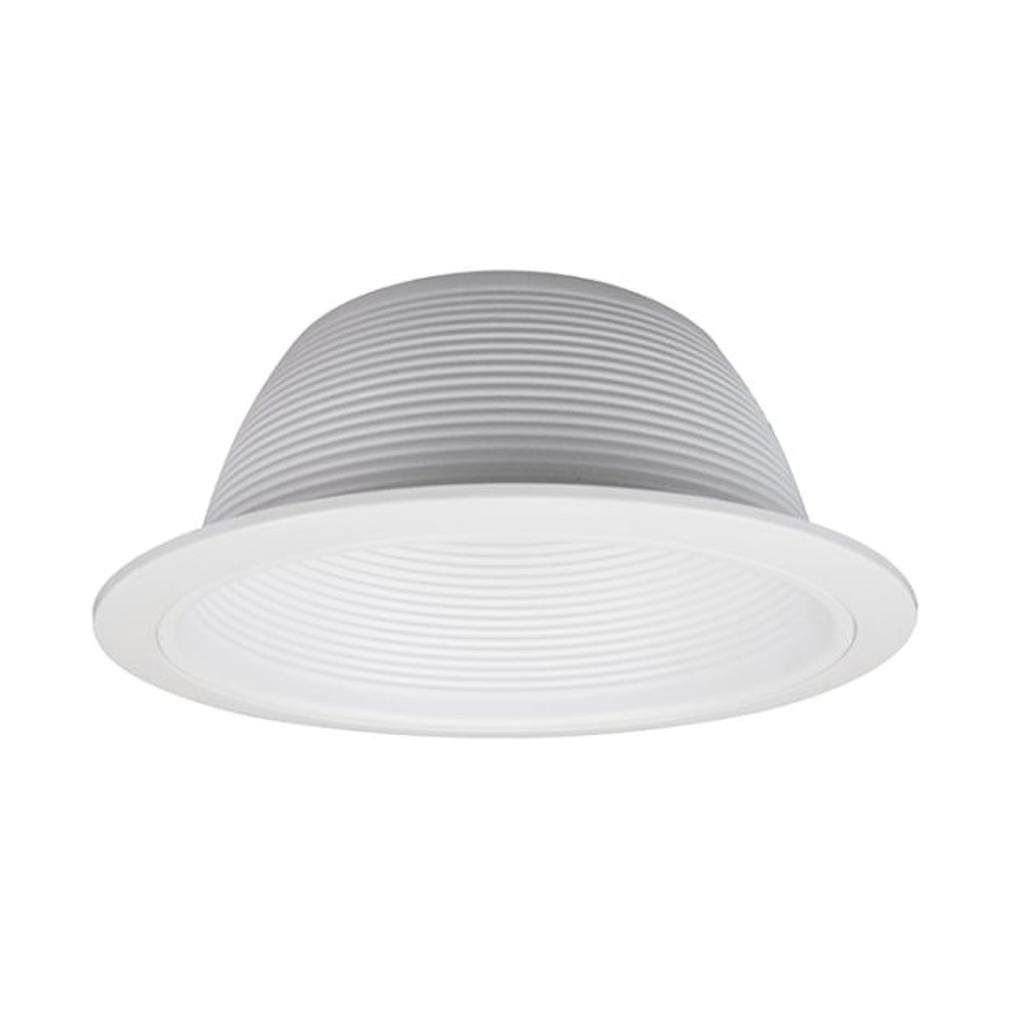 6" White Baffle Trim 1