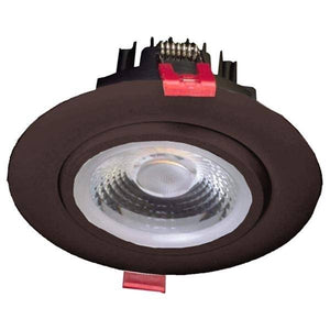 4" 11.6 watt 120 volt 5000K Dimmable LED Gimbal Downlight 1