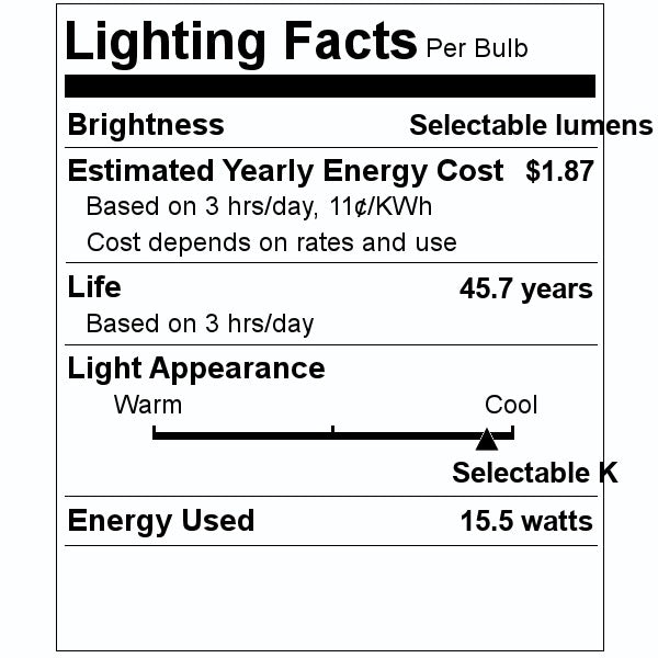 40" 15.5 watt 120 volt Dimmable CCT Selectable LED Under Cabinet 2