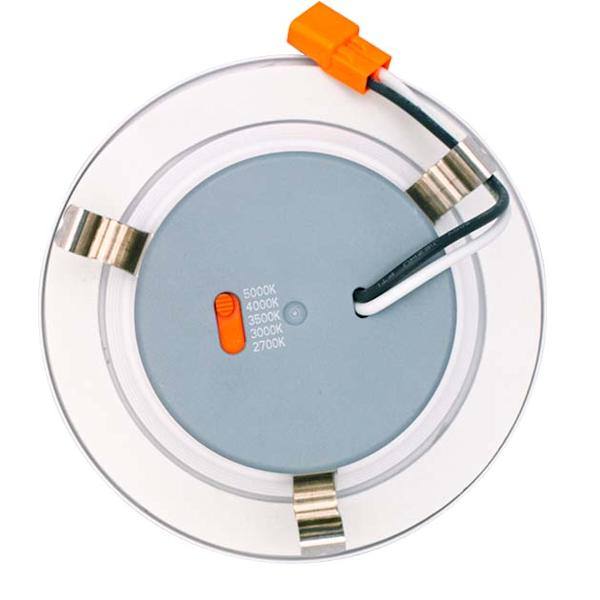 4" 8 watt 120 volt CCT Selectable Dimmable LED Recessed Downlight 2