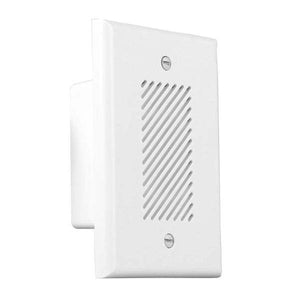 4" Nicor Matte White Electronic Door Chime With Nickel Button 2