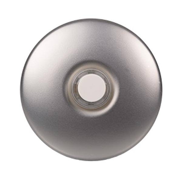 4" Nicor Matte White Electronic Door Chime With Nickel Button 3