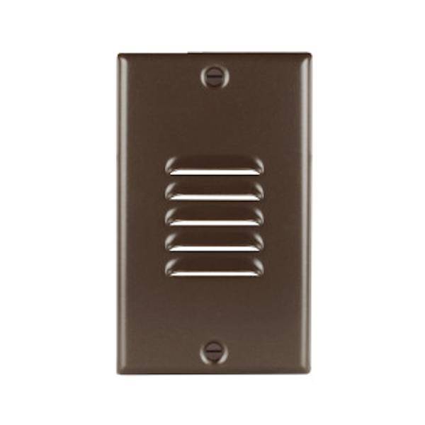 1 watt 120 volt 2700K Verical Louvered Oil-Rubbed Bronze Dimmable LED Step Light 1