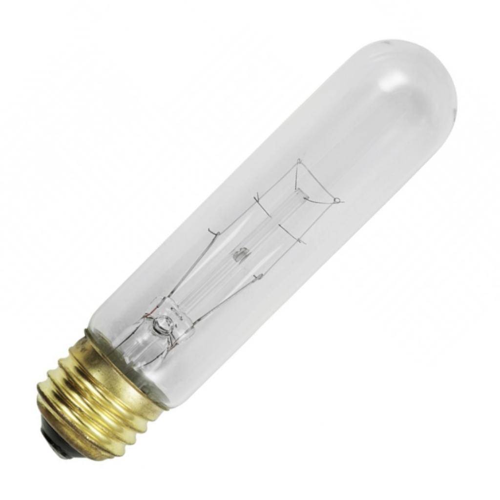 40 watt 130 volt T10 Medium Screw Base Clear General Incandescent Light Bulb 1