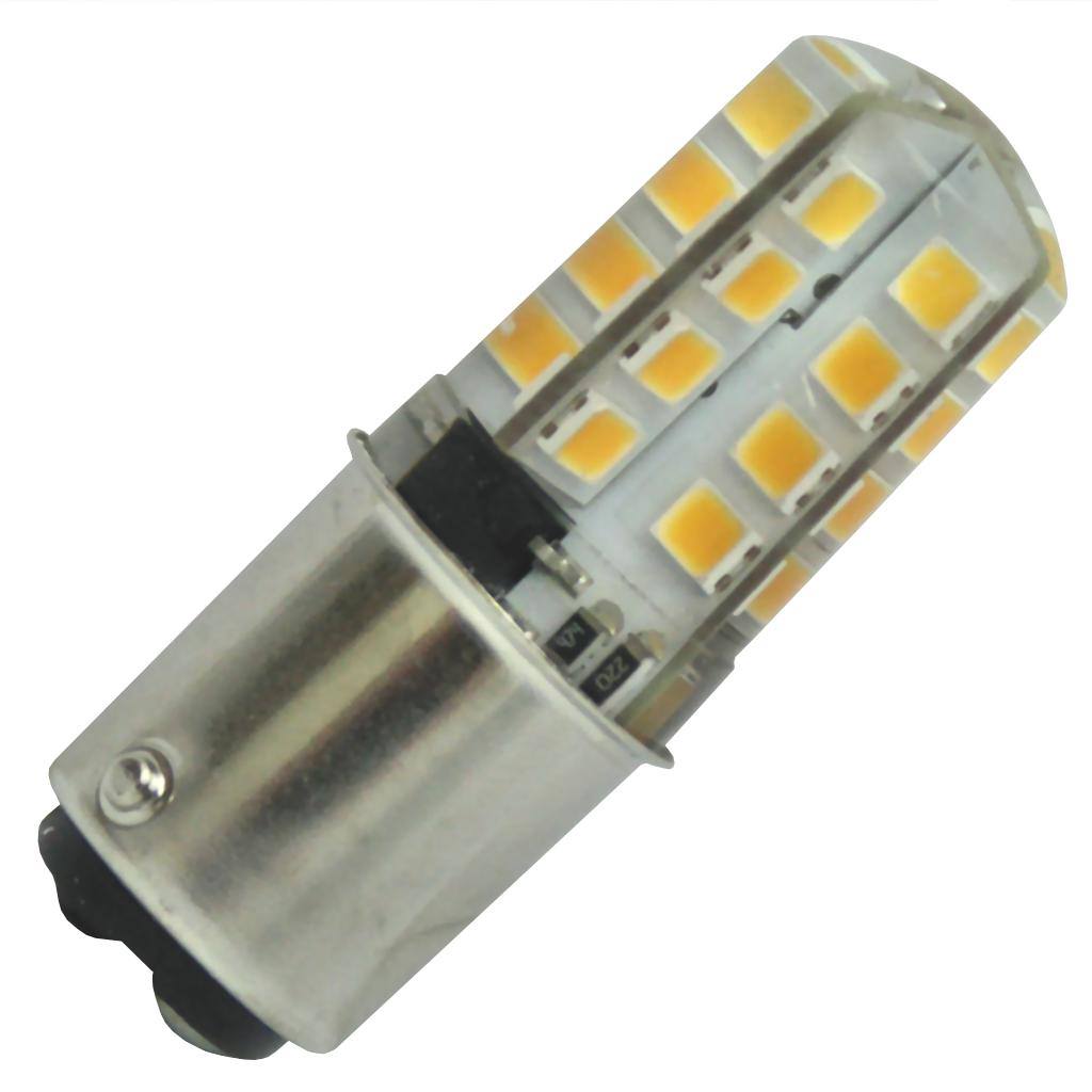 3 watt 120 volt Double Contact Bayonet Base 3000K Natural White LED 1