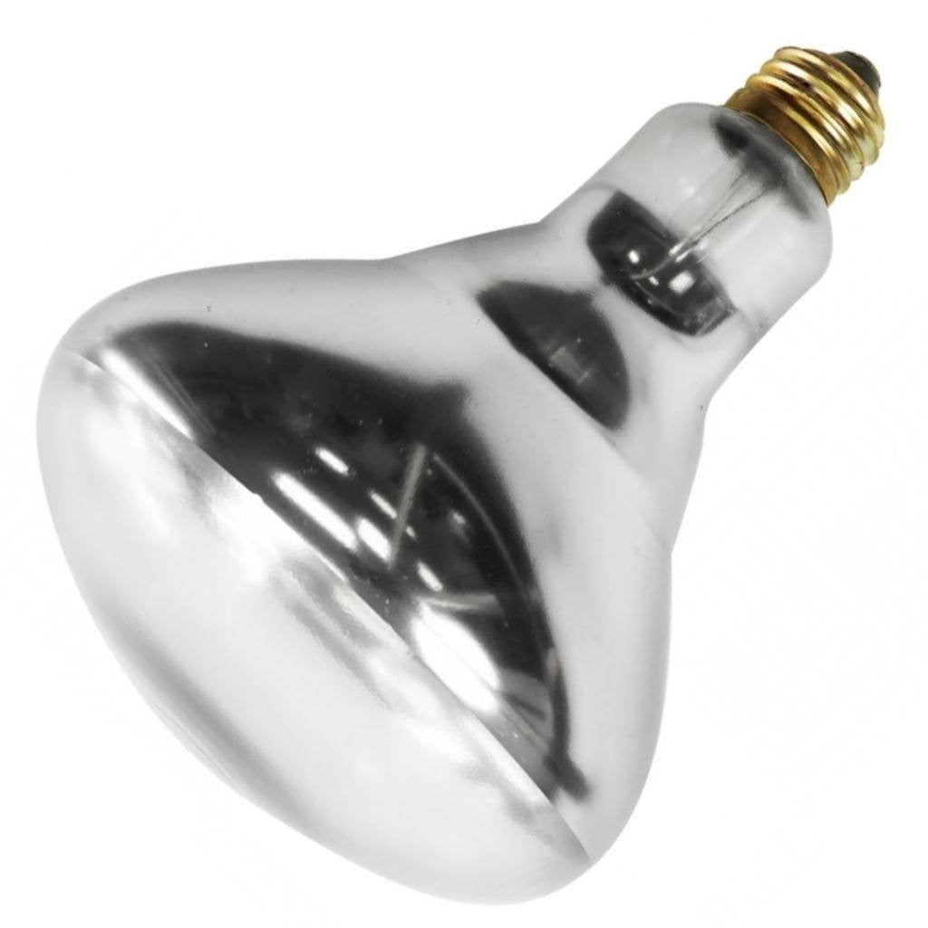 125 watt 120 volt BR40 Medium Screw Base Dimmable Infrared Heat Lamp 1