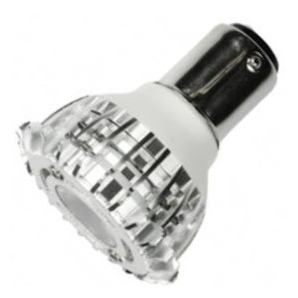 3 watt 12 volt R12 Single Contact Bayonet Base 3000K Natural White LED 1