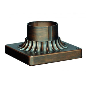 6" Bronze Square Pier Mount Base 1