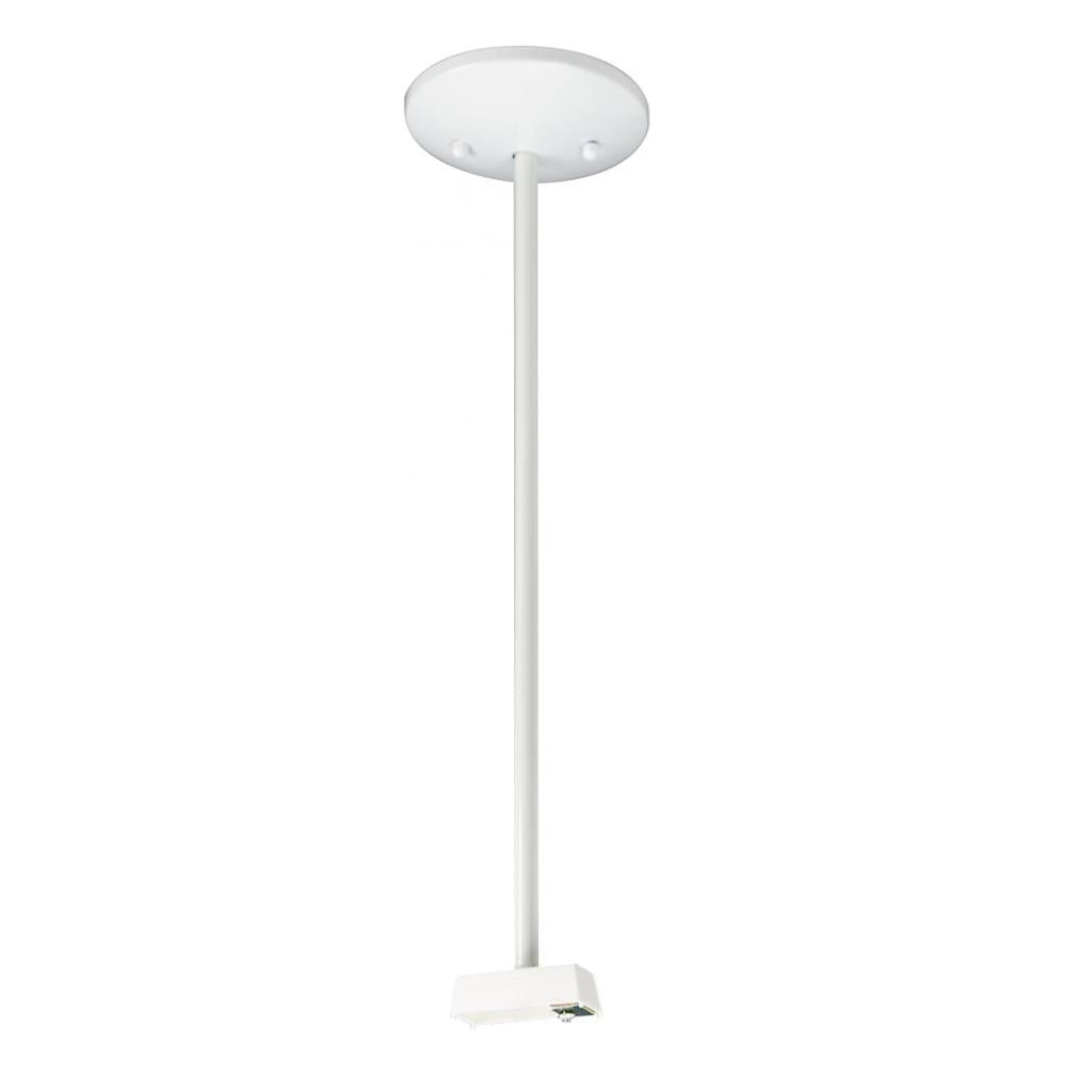 24" White Finish Track Pendant Kit 1