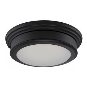 14" 20 watt 120 volt Aged Bronze Frosted Glass Shade LED Ceiling Light Fixture 1