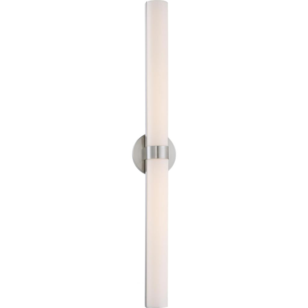 2 Module 36 watt 120 volt 3000K Brushed Nickel Dimmable LED Wall Light 1