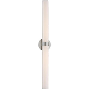 2 Module 36 watt 120 volt 3000K Brushed Nickel Dimmable LED Wall Light 1