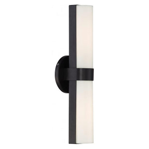 2 Module 20 watt 120 volt 3000K Aged Bronze Dimmable LED Wall Light 1