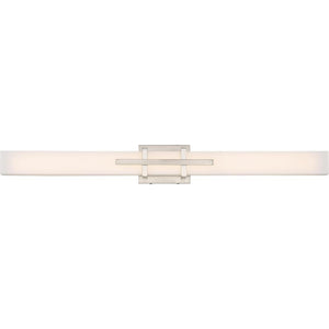 3 Module 39 watt 120 volt 3000K Polished Nickel Dimmable LED Wall Light 1