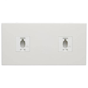 White Rectangular Double Monopoint Adapter 2