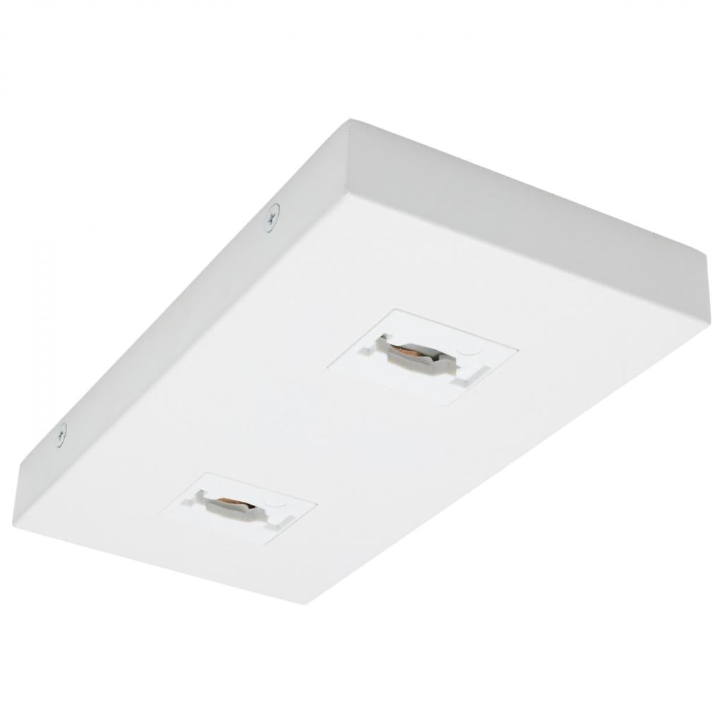 White Rectangular Double Monopoint Adapter 1