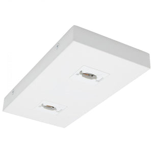 White Rectangular Double Monopoint Adapter 1