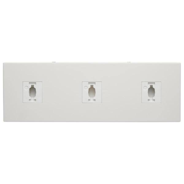 White Rectangular Triple Monopoint Adapter 2