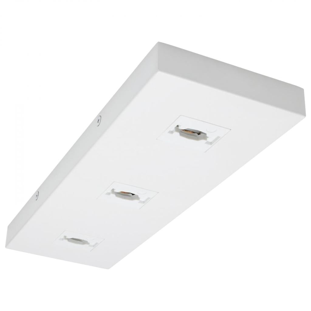 White Rectangular Triple Monopoint Adapter 1