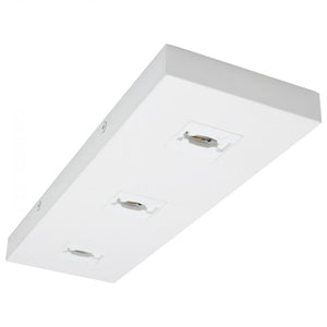 White Rectangular Triple Monopoint Adapter 1
