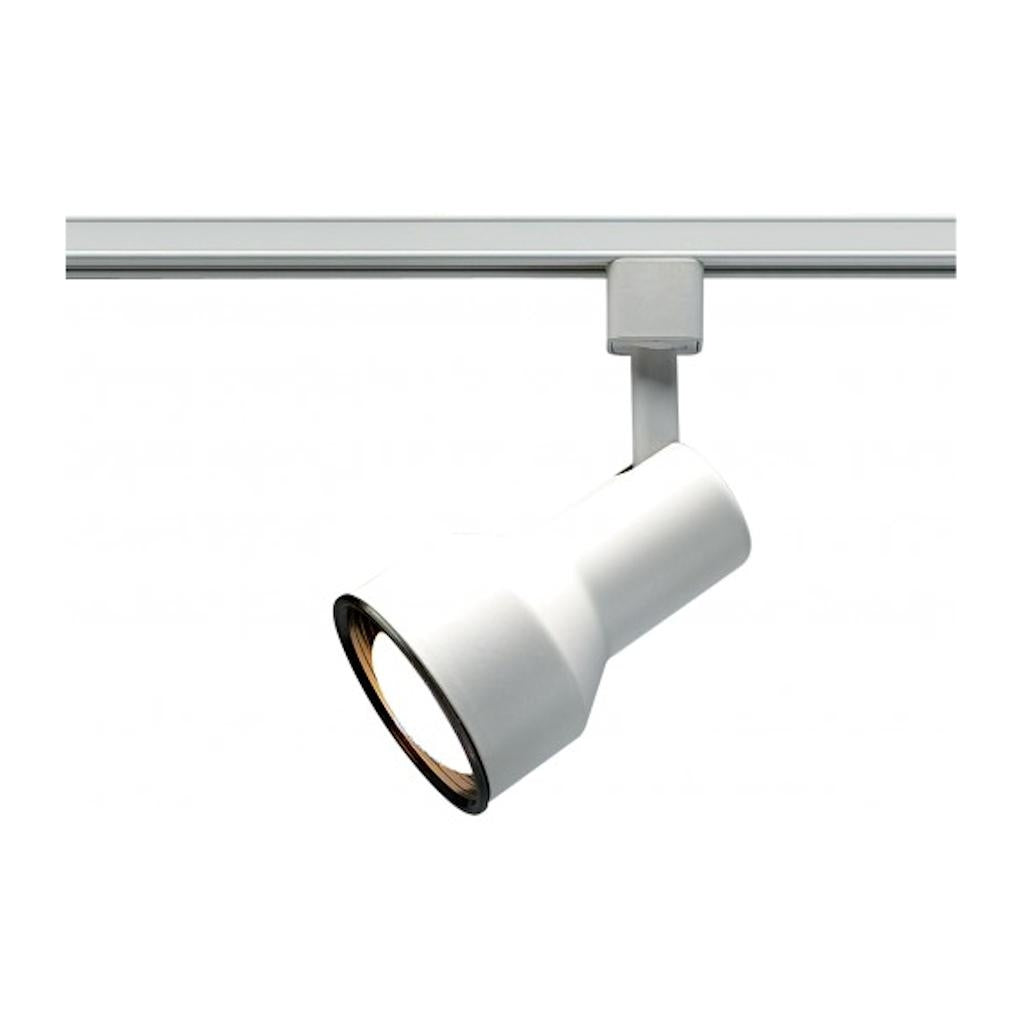 1 Light White Step Cylinder Track Lighting Head 1