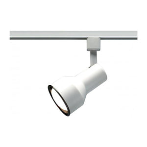 1 Light White Step Cylinder Track Lighting Head 1