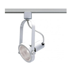 1 Light White Gimbal Ring Track Lighting Head 1