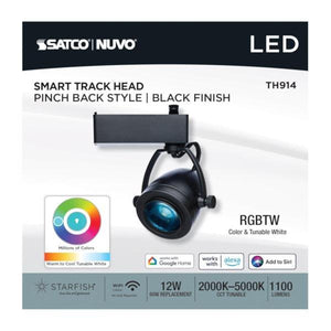 12 watt 120 volt CCT Selectable Matte Black LED Track Head 2