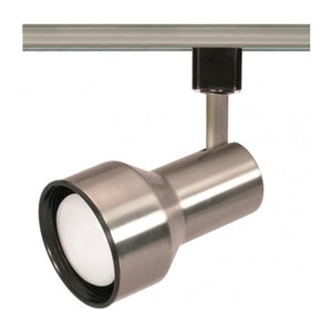 1 Light Brushed Nickel Step Cylinder Track Lighting Head 1