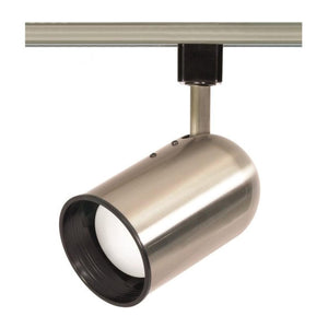 1 Light Brushed Nickel Bullet Cylinder Track Lighting Head 1